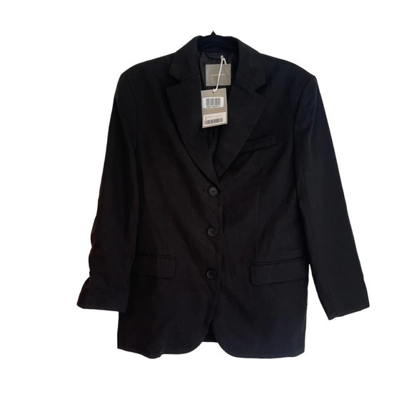 Everlane The 80's Blazer Black Women's Size 2 NWT - Picture 4 of 11